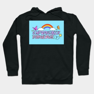 Chronically Fabulous Mask (blue) Hoodie